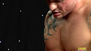 Naughty tattooed maid takes a break to ride cock in cowgirl and get cum on face