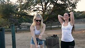 Remy lacroix and alli rae lick pussy.