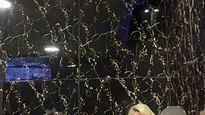 sexy blonde with tattoo invites you to join her in the wet jacuzzi