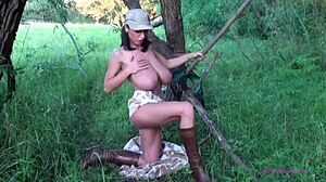 yo, ever seen a busty soldier with massive boobs like this army chick?