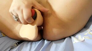 Milf Slut Feels Intense Pleasure As Baseball Bat Goes Deep In Her Pussy