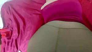 Wife's best friend in leggings gets fucked hard