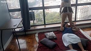 Everyone, watch me fuck the hot maid Kitty's big ass in the window.