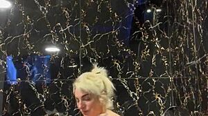 sexy blonde with tattoo invites you to join her in the wet jacuzzi