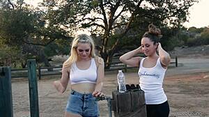 Remy lacroix and alli rae lick pussy.