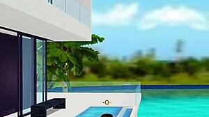 Pretty Amelie Dubon Masturbates In Gift Costume Under Christmas Tree