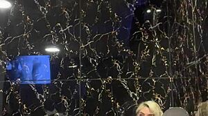 sexy blonde with tattoo invites you to join her in the wet jacuzzi