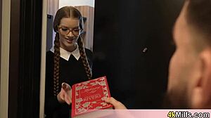 Skinny nympho Erin Everheart rocks nasty pantyhose fuck