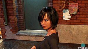 Intriguing roleplay blowjob in cinema with petite girl