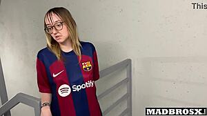psg fans fuck barcelona girl in stadium