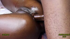 Petite Ebony's Horny Asshole Fucked Hard In Missionary Close-Up