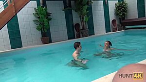 Poor cuckold watches rich guy fuck his teen girlfriend for cash 😈