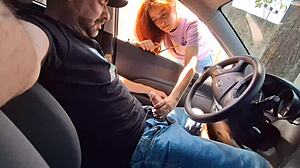 risky public masturbation while that hot girl watched from the bus stop