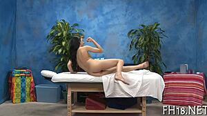 Intriguing massage pictures that turn into sensual sex scenes