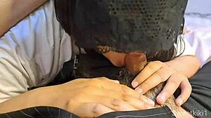 thai girl sucks boyfriend's cock until he cums in her mouth