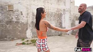 Claudia Bavel's Big Ass Bent Over For Public Deepthroat