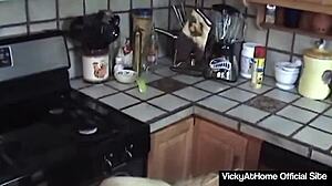 Vicky Vette devours big cock