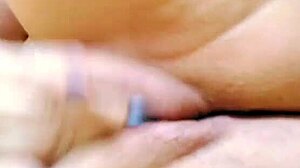 feeling so horny rubbing my pussy until it drips with cum