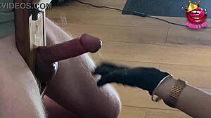 i can't believe how she milks me to a ruined orgasm in that glass with total control