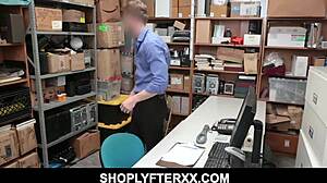 Petite Latina Shoplifter Aryana Amatista Chooses Pleasure Over Punishment in the Shop.