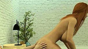 amateur teen with huge tits gets anal fucked by big cock then licks pussy with lesbian friend