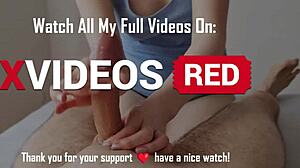 熱いPOVハンドジョブが大量射精で終わる