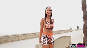 Claudia Bavel's Big Ass Bent Over For Public Deepthroat