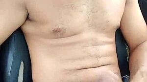 A solo boy indulges in outdoor masturbation, part 46.