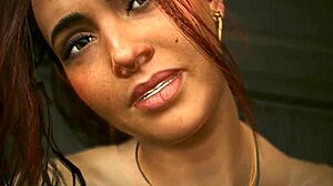 Claire Russell's steamy Laguna Bend scene in Cyberpunk