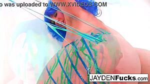 jayden jaymes in latex, solo masturbation with big tits