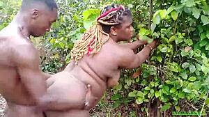 I Fucked My Ebony Girlfriend Hard in the Bush Doggy Style