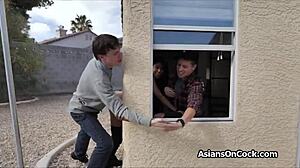 asian lady got fucked by two guys
