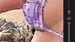 Desenhar Uma Mulher Gostosa De Biquíni Na Praia E Bater Punheta Em Off