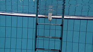 andrejka stuns with underwater moves in pool