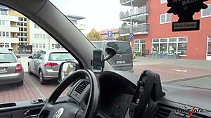 Hard English cock slams tight Czech pussy outdoors.