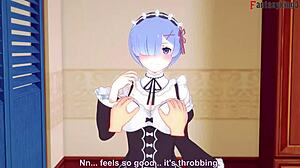 Rem Maid Boobjob Sucking and Fucking POV Big Boobs Action