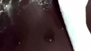 The ebony and her vibrator session