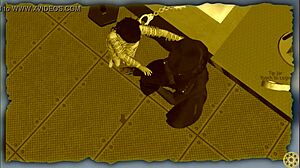 bound woman dancing in bondage