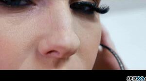 Does teen ashley lane deepthroat that monster cock in her bikini while handling handjob and blowjob on skinny pornstar?