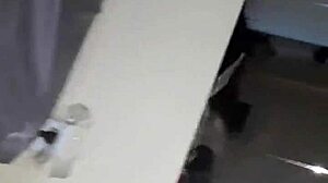 Latina brunette gets fucked doggy style by her boyfriend. Homemade couple sex.