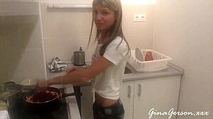 I'm Cooking Russian Borch Again with Teen Blonde