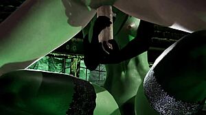 Cumming Inside Witch Gruntilda on Halloween Night in 3D