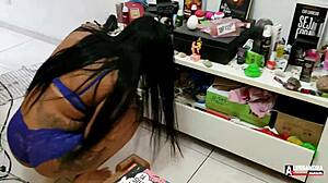 Couldn't Resist Horniness, Sat On Employee's Big Cock