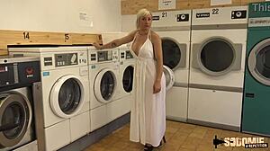 Kim MILF with big tits fucks two young guys in double penetration 😏