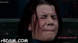 Bound Girl In BDSM Competition Gets Sloppy Blowjob And Fucking