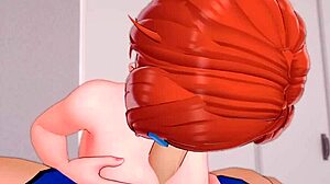 gwen tennyson is in her room wanting to play on the bed in adult version