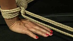 Lezdom Queen Toys Blindfolded Sub's Pussy in Intense BDSM Scene