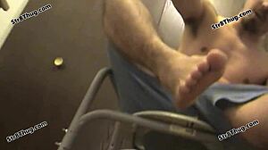 exclusive hot straight twink dominates gay butt licker behind scenes