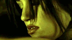 Beautiful Indian brunette undresses and dances naked, teasing with ripped clothes.