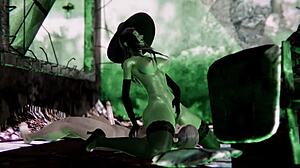 Cumming Inside Witch Gruntilda on Halloween Night in 3D